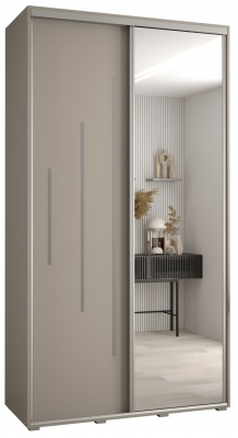Šatní skříň Drahuška 13 140  (hloubka 60 cm) - Kašmír + stříbrná