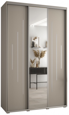 Šatní skříň Drahuška 13 150  (hloubka 60 cm) - Kašmír + stříbrná