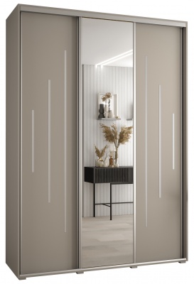 Šatní skříň Drahuška 13 170  (hloubka 60 cm) - Kašmír + stříbrná