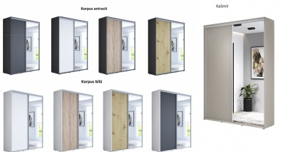 Šatní skříň Zuza 1- šířka 150 cm, výška 242 cm, hloubka 45 cm
