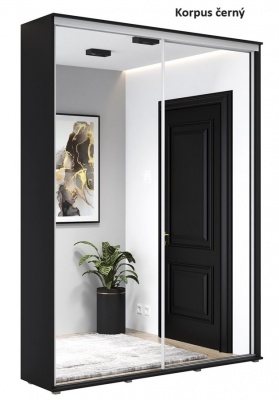 Šatní skříň Zuza 2 - šířka 180 cm, výška 242 cm, hloubka 45 cm