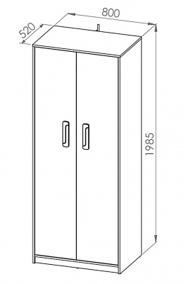 Skříň IQ 02 - SKLADEM 1 ks