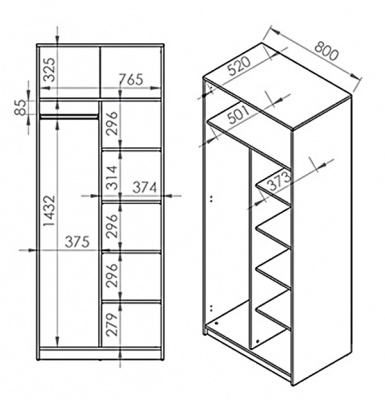 Skříň IQ 02 - SKLADEM 1 ks