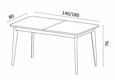 Jídelní stůl Nordi PST140 bílý/dub