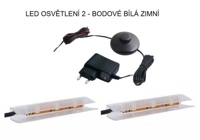 Televizní stolek Arco G 138 bílý mat + bílý lesk + dub Grandson