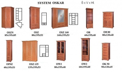 Komoda Oskar OK-80 1S2D