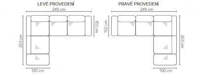 Sedací souprava Sidolo OL + 2BP