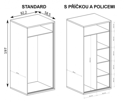 Obývací stěna Mediolan 5