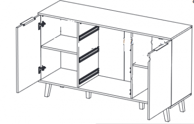 Komoda Neptun 2D3S