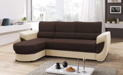 Sedací rohová souprava Trendi - bahama 8 + eco kůže soft 33