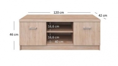 TV stolek Top mix 2D sonoma