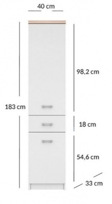 Regál Top mix 2D1S