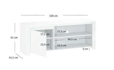 TV stolek Lingo 1D/160