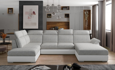 Rohová sedací souprava Evanell - Berlin 1/ecokůže Soft 17