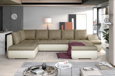 Rohová sedací souprava Giovanni - Berlin 3/ecokůže Soft 33