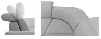 Rohová sedací souprava Federico - ecokůže Soft 11