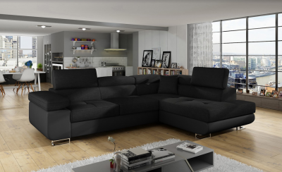 Rohová sedací souprava Anton - Sawana 14/eco kůže Soft 11