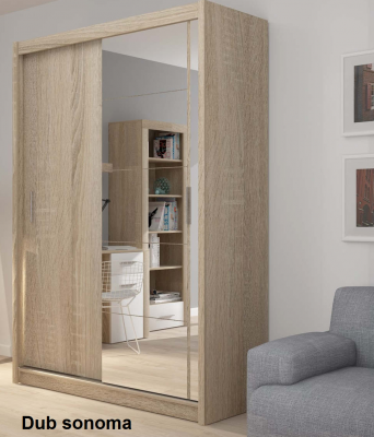 Skříň Fado 150 cm se zrcadlem