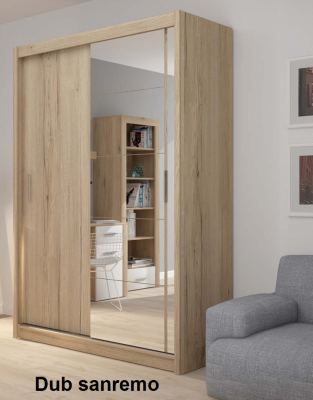 Skříň Fado 150 cm se zrcadlem