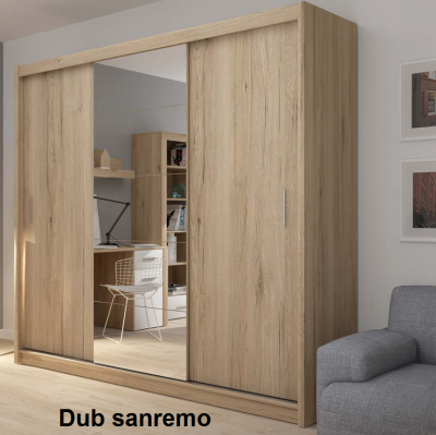 Skříň Fado 235 cm se zrcadlem