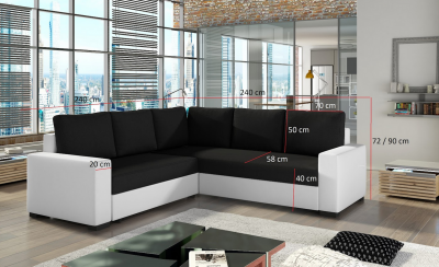 Rohová sedací souprava Canis-Sawana 21/eco kůže Soft 29