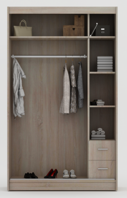 Skříň Samba se zrcadlem 120 cm