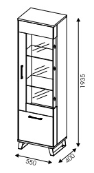 vitrína Loft LT7