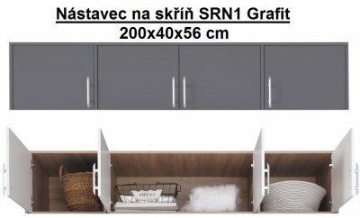 Šatní skříň SMART SR1 Antracit