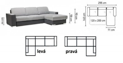 Sedací souprava Chantal 2FBL+ OSBP
