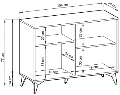 Komoda Diamond K104