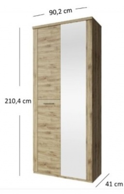 Skříň se zrcadlem 2d Doorset