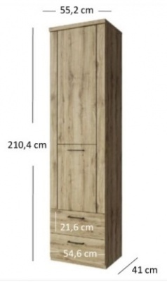 Regál 1D2S Doorset