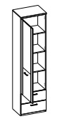 Regál 1D2S Doorset