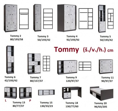 Komoda Tommy 9