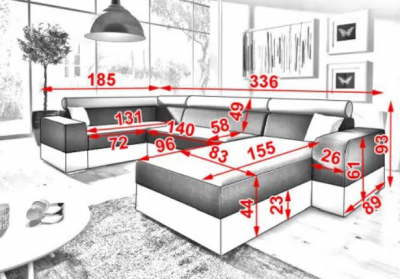Sedací souprava Infinity Super - bahama 36 + eco kůže soft 17-doprava zdarma