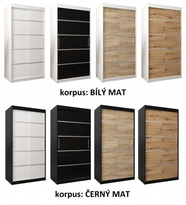 Šatní skřín Irena 1 - 120 cm
