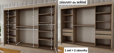 Šatní skřín Irena 2 - 250 cm