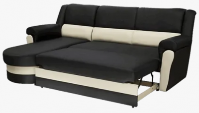 Sedací rohová souprava Bruno - eco kůže černá Soft 11/eco kůže bílá Soft 17