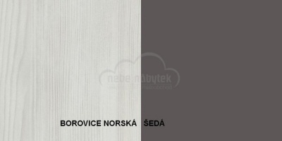 Skříň 225 Dione zrcadlo 4 panely