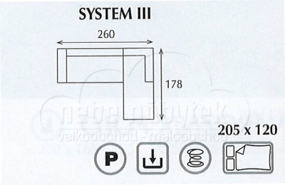 Sedací souprava Bianko - Systém III