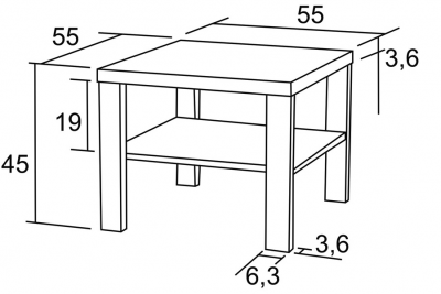 Konferenční stolek K116 Lubko